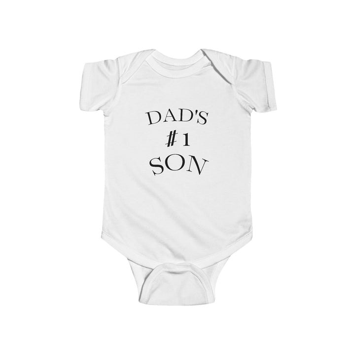 Dad's #1 Son Infant Bodysuit — Cute Newborn Baby Gift