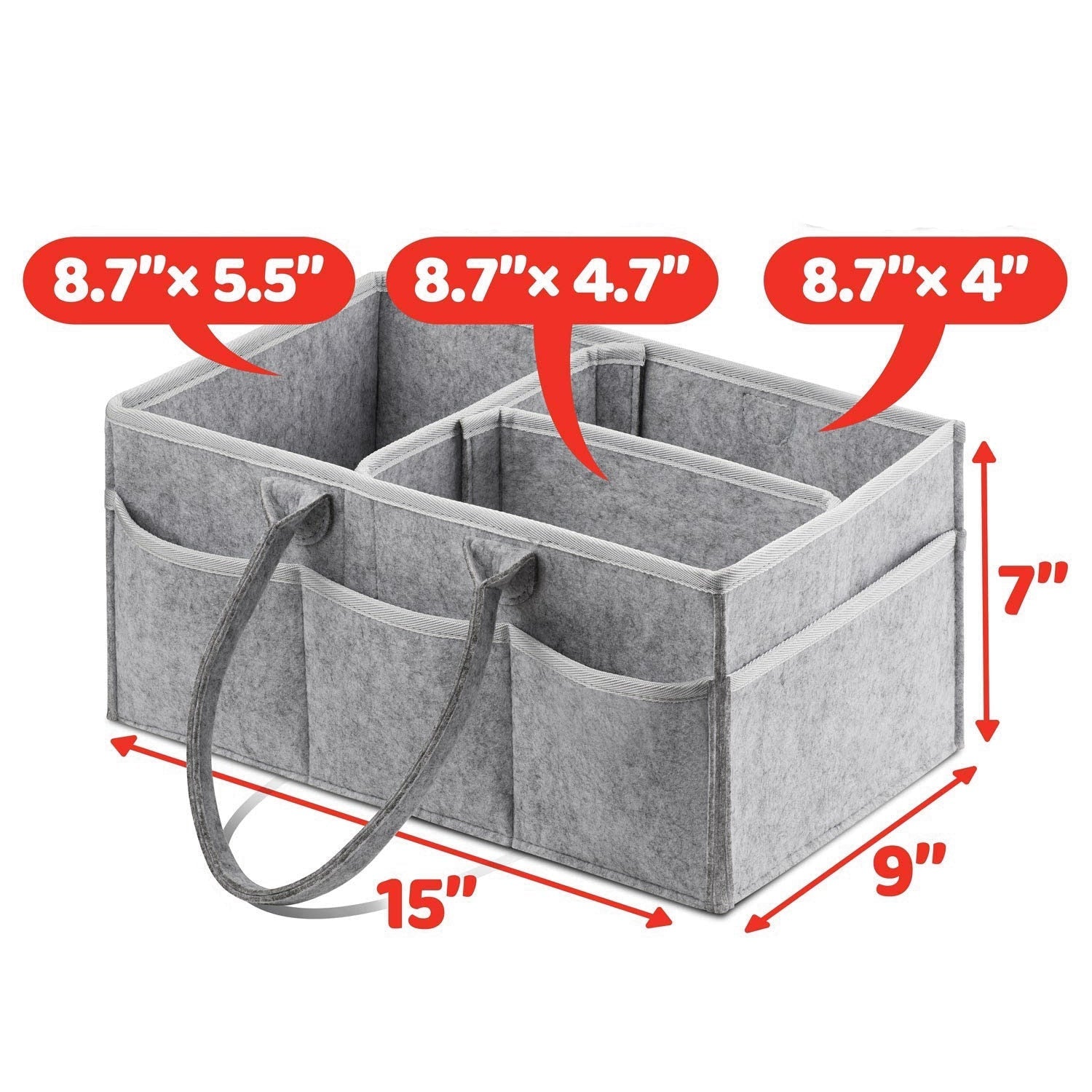 Baby Diaper Caddy Organizer Portable Nursery Storage Changing Table