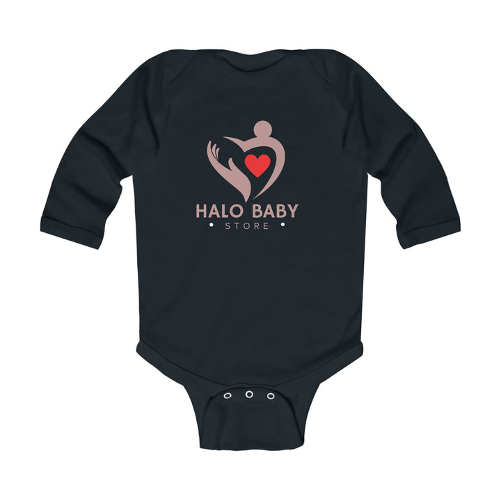 Halo Baby Logo Infant Long Sleeve Bodysuit — Heart & Care Newborn Onesie