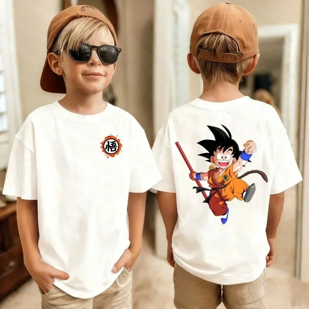 Dragon Ball Goku Anime Summer Soft Cotton T-Shirt for Boys