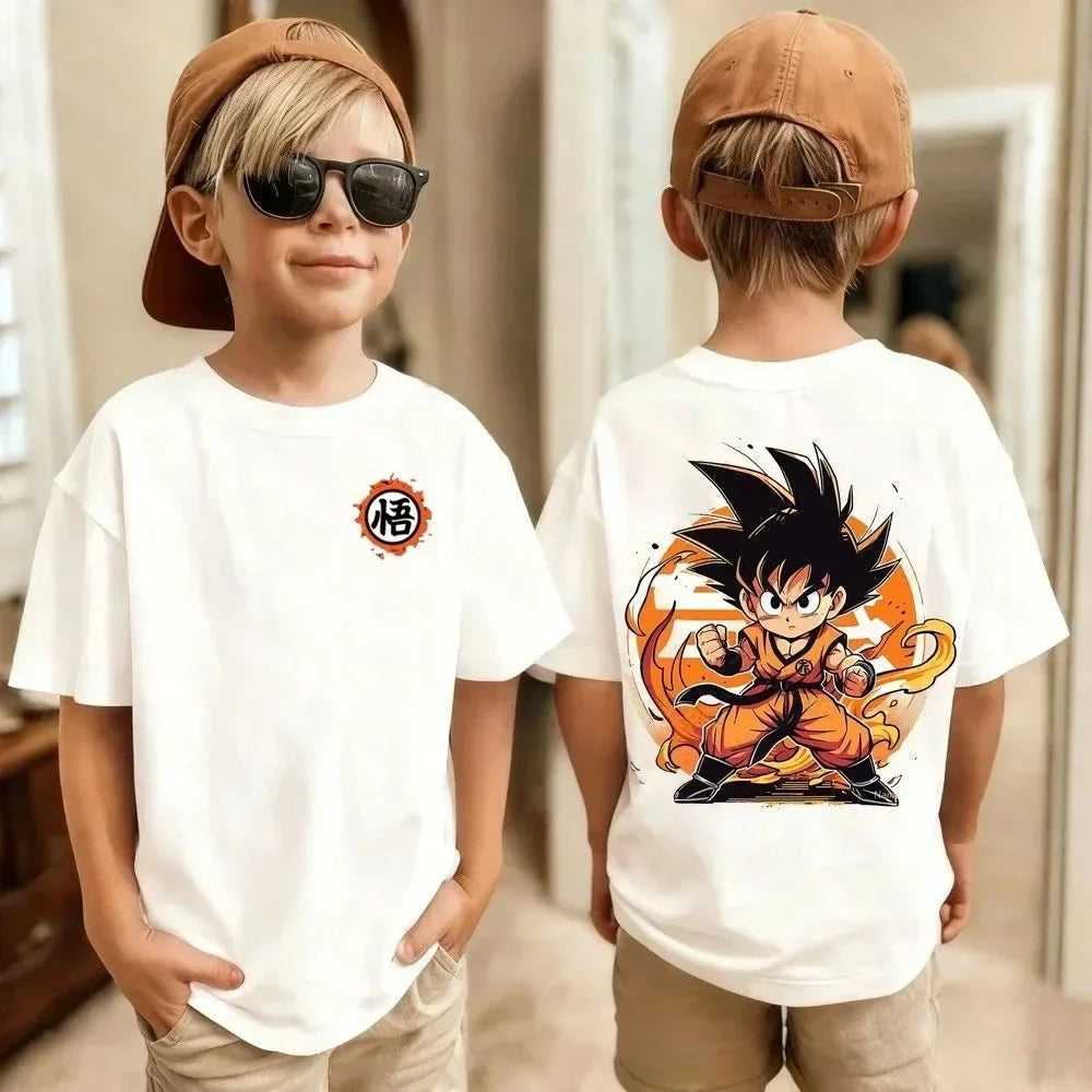 Dragon Ball Goku Anime Summer Soft Cotton T-Shirt for Boys