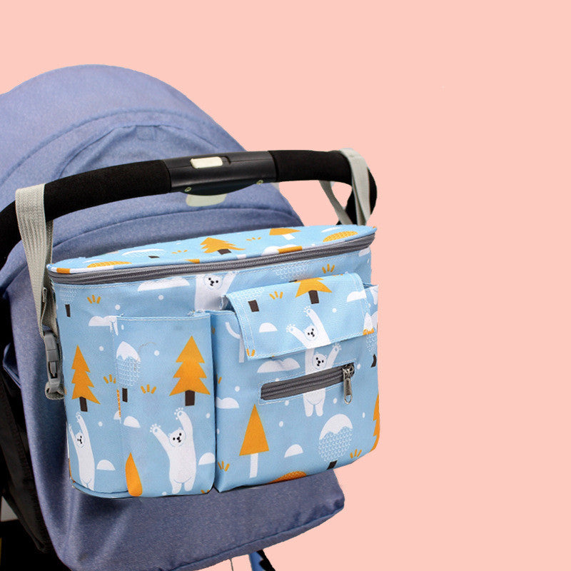 Baby Stroller Organizer Large Capacity Travel Diaper Pram Storage Bag