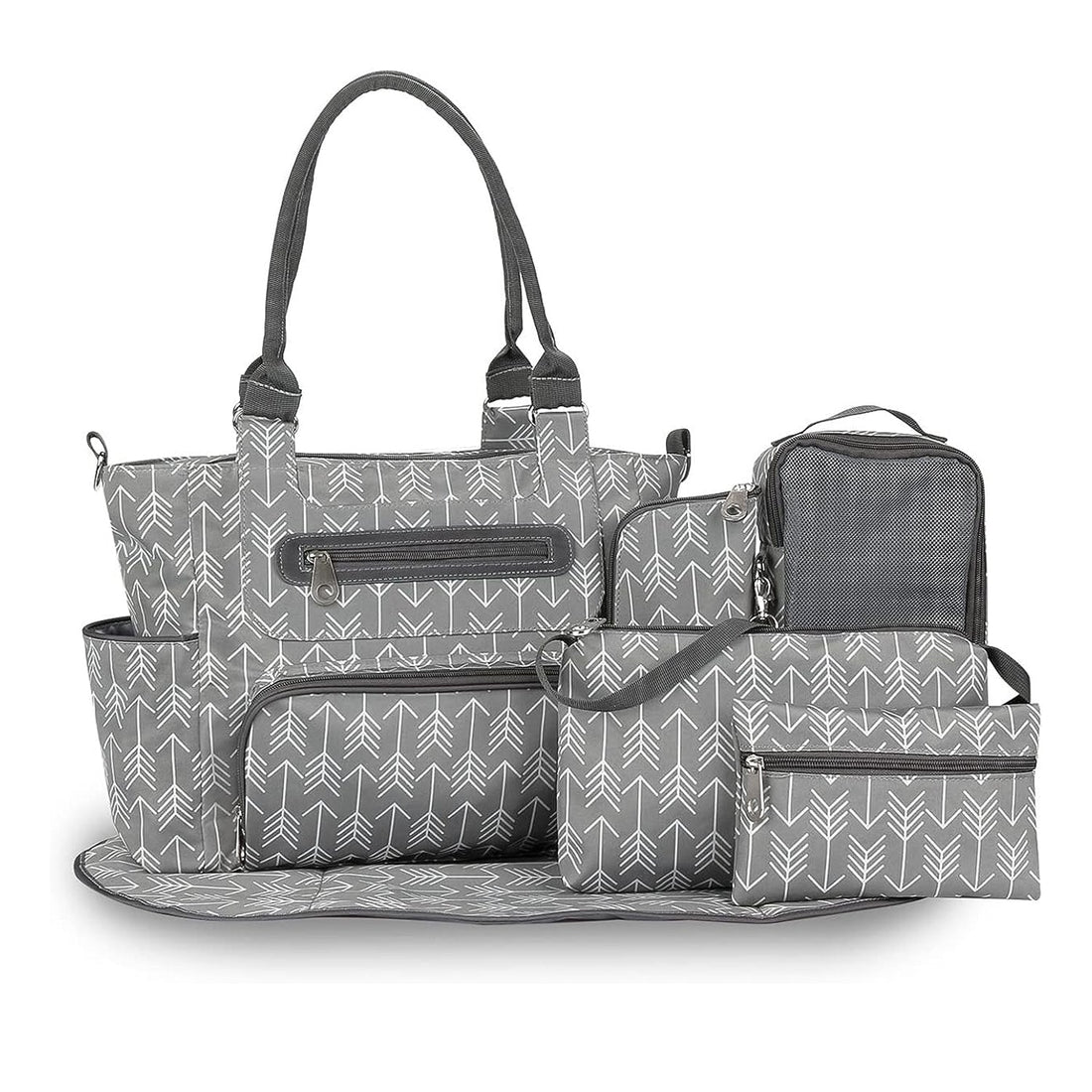 GBruno 8Pcs Baby Nappy Diaper Bags Set